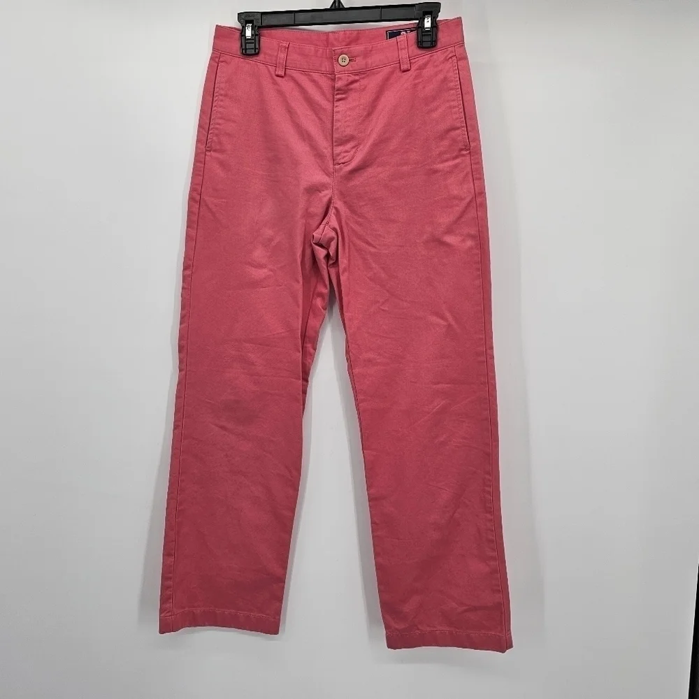 Vineyard Vines Boys' Breaker Pants Chinos Sailors Red Sz 18 Nwot